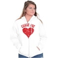 thumbnail image 3 of Chase Me Funny Valentines Day Joke Zip Hoodie Sweatshirt Women Brisco Brands L, 3 of 6