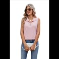 thumbnail image 2 of Camisetas Sin Mangas con Cremallera para Mujer, Color Rosa, Talla XL, 2 of 10