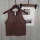 thumbnail image 1 of Chaleco deportivo corto para mujer, tacto nude y acolchado en el pecho, top de yoga transpirable, 1 of 6