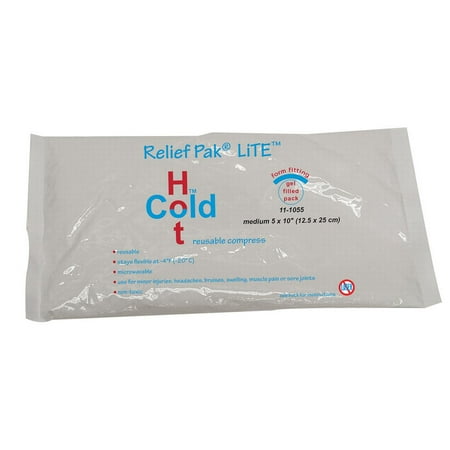 Relief Pak Lite reusable hot/cold pack, 5 x 10", case of 24