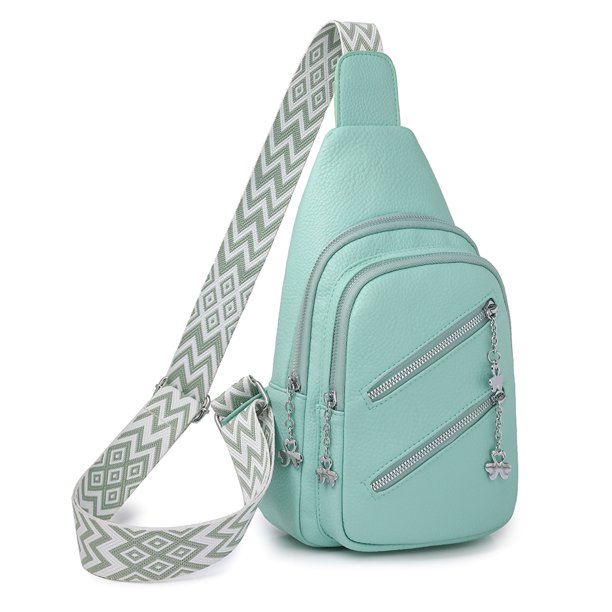 Bolsa De Pecho Bolso de pecho para mujer, bolso cruzado de moda de cuero PU, riñonera, riñonera (verde) Tmvgtek Para Estrenar