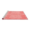 thumbnail image 2 of Ahgly Company Machine Washable Indoor Rectangle Abstract Red Modern Area Rugs, 6' x 9', 2 of 4