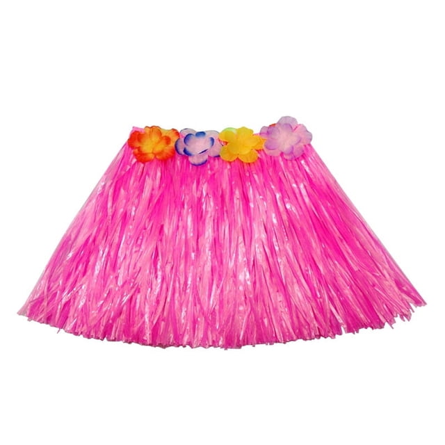 Falda de hierba para fiesta Kaifeng, 30-80 cm, para niños, adultos, vestido hawaiano, accesorios de disfraz, ropa de actuación elástica