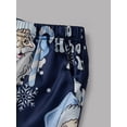 thumbnail image 6 of Family Matching Christmas Pajamas Set Santa Letter Print Holiday Satin Sleepwear Dad Mom Kids PJs, 6 of 10