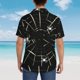 thumbnail image 4 of Balery Spiders On The Web Camisas hawaianas de manga corta para hombre, camisas playeras de corte holgado, camisas de vacaciones con botones,Small, 4 of 7