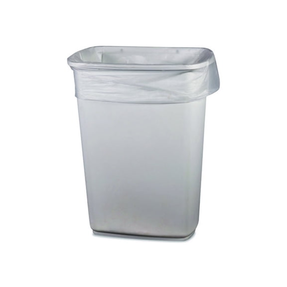 33 in. x 39 in. 1 mil 33 Gallon Linear Low-Density Can Liners- Clear (150/Carton)