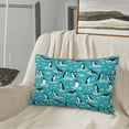 thumbnail image 5 of Daiia Penguins On The Ice In The Sea Bedding Waterproof Pillow Protector Zippered Queen – Bed Bug Proof Pillow Encasement-14"x20", 5 of 6