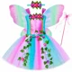 thumbnail image 2 of Vestido de hada con tutú y purpurina para niñas, disfraz de hada de las flores y la hiedra del bosque para fiesta de cumpleaños de niñas, vestidos de princesa, vestido de baile, 2 of 5