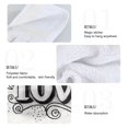 thumbnail image 4 of Haosy 2 Pack Kitchen Wash Cloths with Hanging Loops Absorbent Absorbent Quick Drying Hand Towels, Love Checkered Heart, 4 of 7