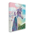 thumbnail image 3 of Stupell Industries Starry Eyed Unicorn Floral Fantasy Meadow Collage Painting Gallery Wrapped Canvas Print Wall Art, Design by Lisa Morales, 3 of 5