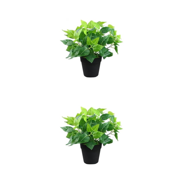 Plantas sin olor Yuarrent Bonsai en maceta Decoración Amplia Aplicación Flores Artificiales 2Conjunto
