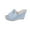 Light Blue, variant on Army Green Sandals Slippers Women Casual Peep Toe Wedge Beach Summer Outdoor Shoes Platform 3.82 Inch Heel Comfortable 1Pc Size Eu36 0.97 Lb