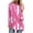 Pink-D, variant on Womens Plus Size Tunic Tops Pink Ribbon Tie Dye T-Shirts Trendy Long Sleeve Crewneck Pullover Breast Cancer Awareness Shirts Lightweight Thin Loose Swing Blouses Pink D