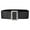 Black, variant on INSPIRE CHIC Women's Thick Waist Belt Elastic Rhinestone Buckle Wide Belt