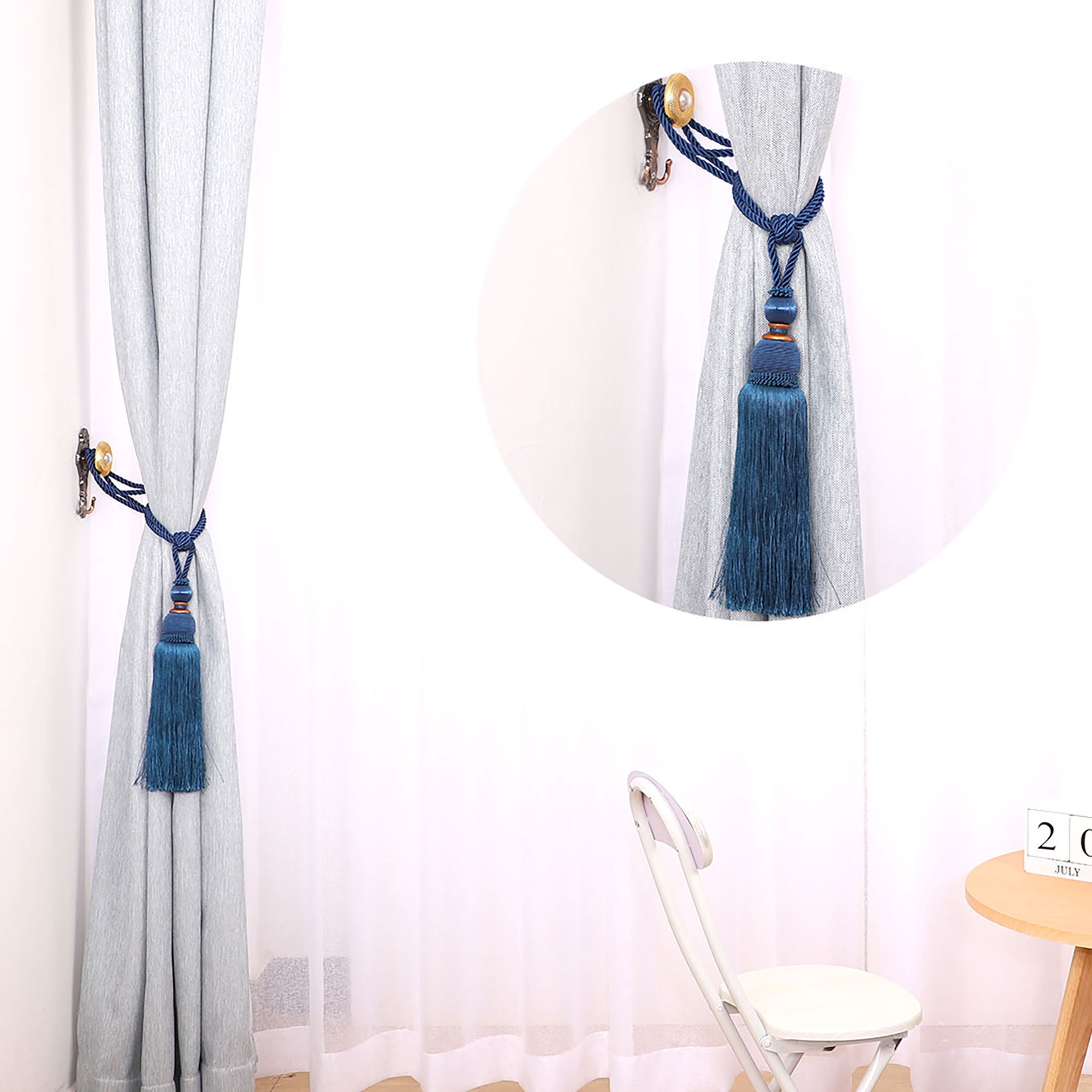 Unique Bargains Home Curtain Tieback 29 Inch Window Curtain Buckle