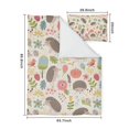 thumbnail image 5 of Hedgehog Pattern with Pioneer Flower Duvet Cover and Pillowcase Set for Single Bedding, Bedroom Accessories for Kids Teens, 5 of 5
