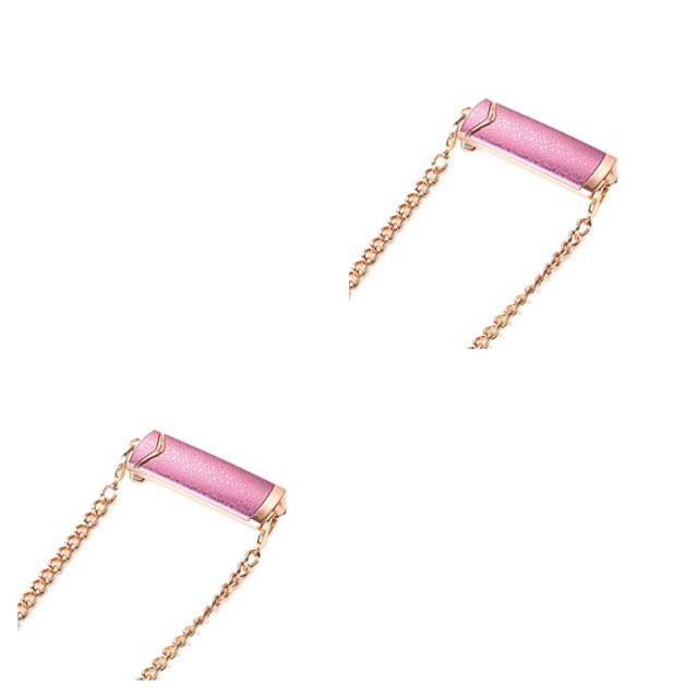 Moyic Clip trasero para teléfono móvil, repuesto antioxidante antipérdida a la moda, accesorios de cadena para viajes y salidas exteriores Oro rosado 2Conjunto