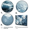 thumbnail image 3 of Designart "The Majestic Glacial Landscape" Landscapes Floater Framed Wall Art Living Room, 3 of 7