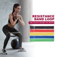 thumbnail image 4 of Unique Bargains Resistance Loop Exercise Bands 12' Elastic Workout Bands for Working Out Fitness, Red 10 Pack, 4 of 7