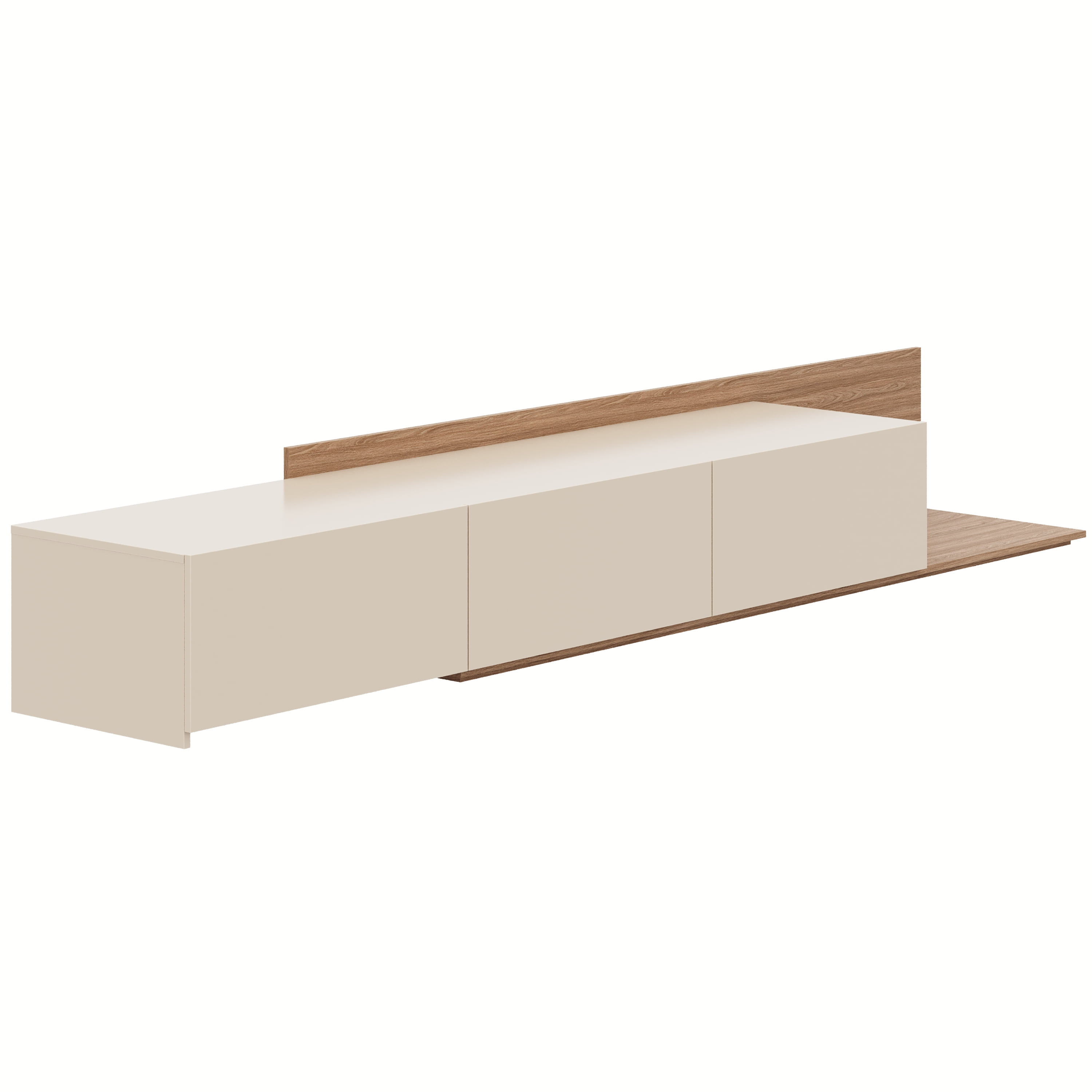 Meuble TV extensible (66-108 po) Nexera Noa, Noyer