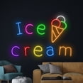 thumbnail image 5 of Handmadetneonsign Ice Cream Neon Sign, Melting Ice Cream Neon Light, Ice Cream Cone LED Light, 5 of 5