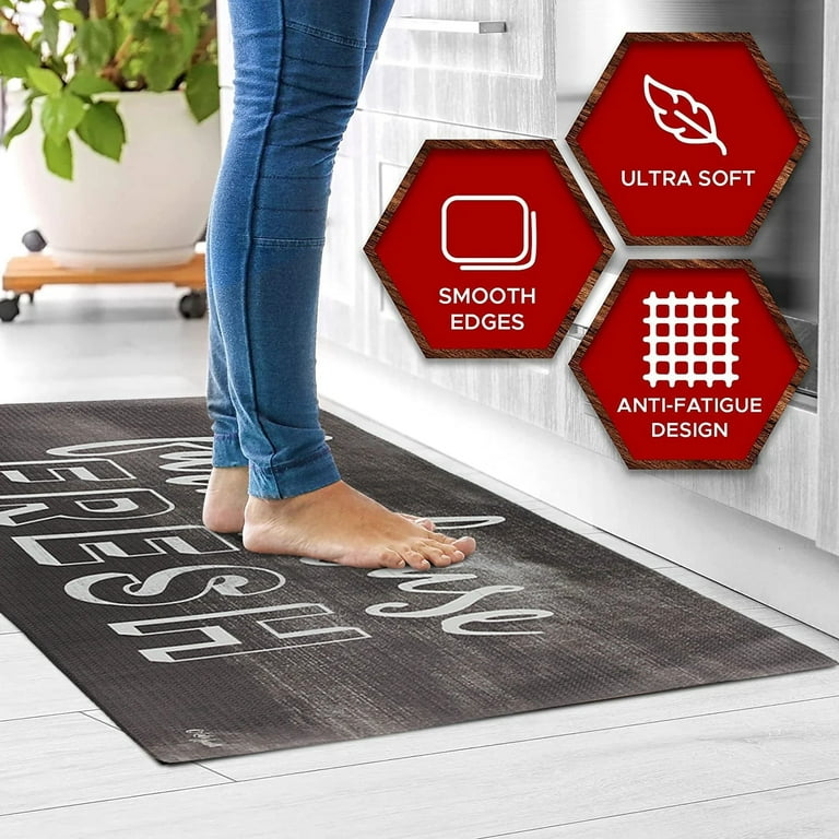 Sky Solutions Anti Fatigue Mat - 3/4 Cushioned Kitchen Rug and