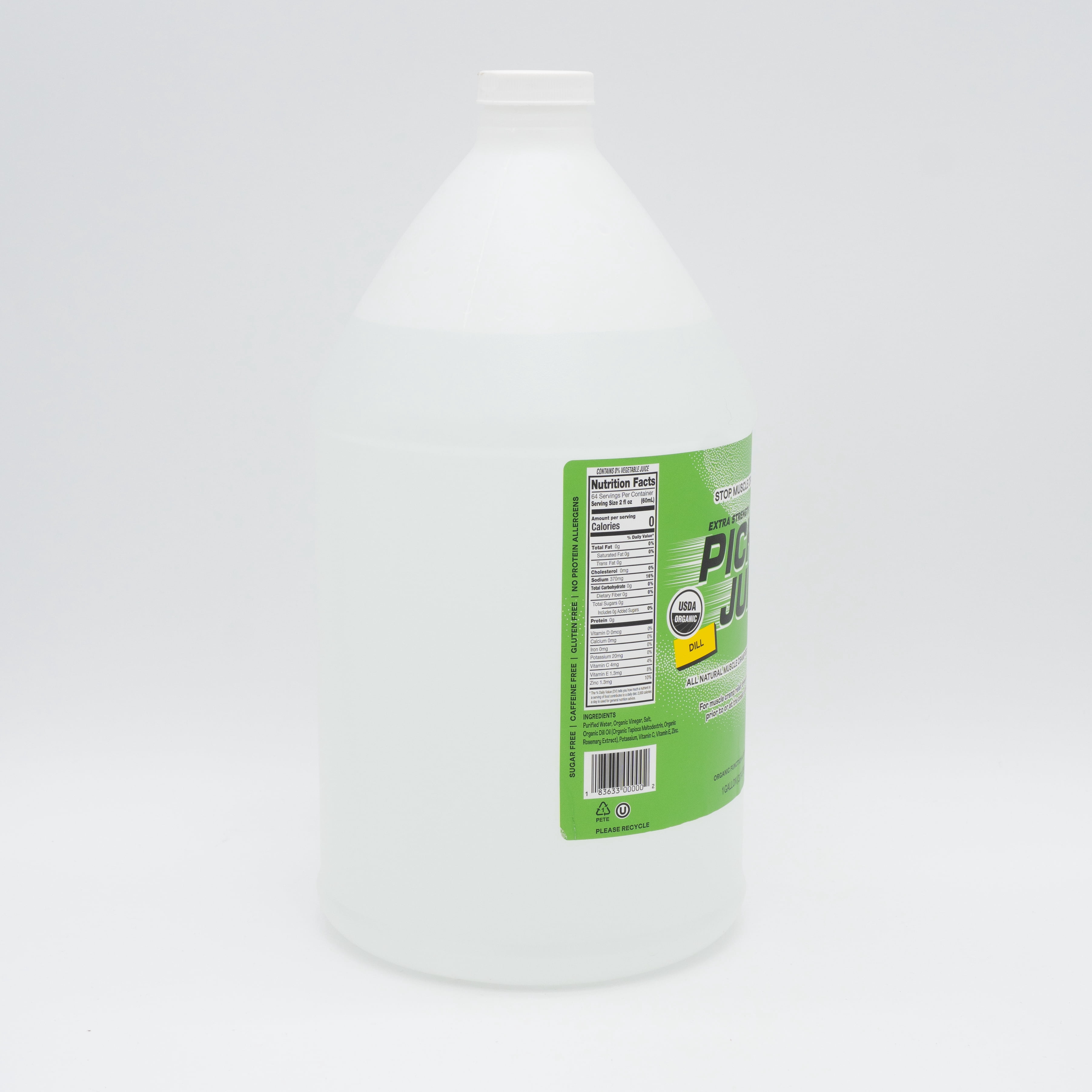 Pickle Juice Muscle Cramp Relief Drink, Clinically Proven, Extra Strength, 1 Gallon