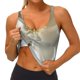 thumbnail image 3 of Balery Elegant Ivory Flower Sujetadores deportivos con espalda cruzada para mujer, acolchados, sin costuras, de alto impacto, ideales para yoga, gimnasio, entrenamiento y fitness.-, 3 of 8