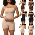 thumbnail image 7 of Lovskoo Shapewear Bodysuit for Women 2024 Trendy Summer Corset Zipper Solid Short Pants Bodysuit Khaki, 7 of 7