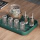 thumbnail image 5 of Estante organizador de vasos de metal, blanco, 36,5x33x25cm, capacidad para varios tamaños, portátil, ahorra espacio, para cocina, oficina, salón, uso en exteriores, 1 pieza, 5 of 6