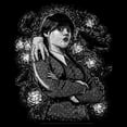 thumbnail image 2 of Women's Wednesday Artistic Character Portrait  Graphic T-Shirt, 2 of 3
