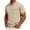 Khaki, variant on Distressed Henley Shirts for Men Vintage Classic Fit Short Sleeve 1/4 Button V Neck Washed Denim T-Shirts Retro Acid Wash Solid Tee Top with Pocket