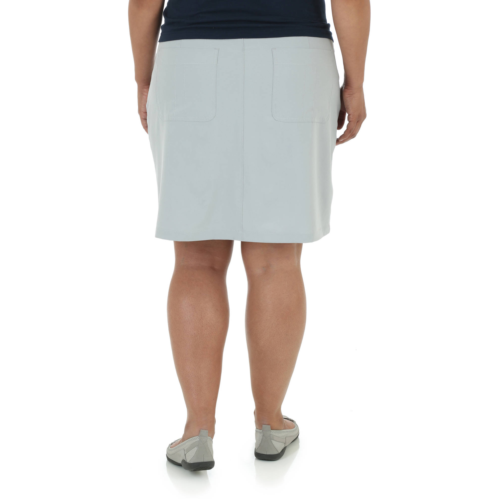 riders by lee indigo women's performance skort with knit waist