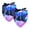 Multi-colored 10, variant on PhooArto Neon Dragonfly Pattern Dog Bandanas, 2 Pack Soft Washable Pet Scarf Triangle for Large Dogs Puppies and Cats