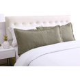 thumbnail image 2 of Marcielo Juego de fundas de almohada bordadas de 2 piezas, fundas de almohada decorativas de microfibra, tamaño estándar, salvia, 2 of 5