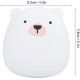 thumbnail image 2 of 1 pieza (Blanco) Calentador de manos recargable USB - Forma de animal lindo portátil - Mini banco de energía - Calor de larga duración - Calentador de manos electrónico - para uso en la oficina en el hogar oso de fresa Electrónica, 2 of 5