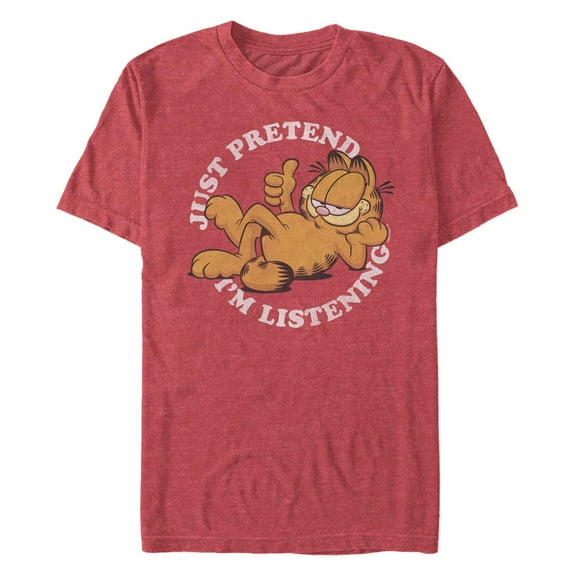 Men's Garfield Just Pretend I'm Listening Graphic T-Shirt