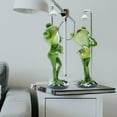 thumbnail image 4 of GROWTH TANK Frog Statue Animal Figurine Home Bedroom Desktop Micro Landscape Sculpture Decor Bathing, 4 of 9