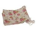 thumbnail image 3 of De Arpillera Joyas Bolsa De Lazo Rosa Bolsa De Flores Boda, 3 of 8