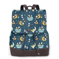 thumbnail image 1 of Disketp Space Sleeping Panda Mochila de Cuero para Mujer, Bolso de Espalda Antirrobo con Estilo para Viaje, Trabajo y Uso Diario, 1 of 4