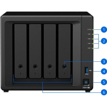 Synology 4 bay NAS DiskStation DS918+ (Diskless) - Walmart.com
