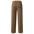 thumbnail image 4 of uvwlwu Boy's Girls Baggy Sweatpants Straight Leg Open Bottom Casual Pants Elastic Waist Athletic Joggers Sweat Pants With Pockets(Brown,9-10 Years), 4 of 4