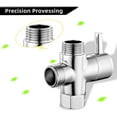 thumbnail image 4 of Brass 3-way Diverter Valve for Shower Head or Bath Tap Switch Outlet Universal T Adapter Toilet Bathroom G1/2", 4 of 11