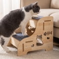 thumbnail image 4 of Wooden Pet Stairs for Small Dogs and Cats Non-Slip Carpet Steps for Sofa and High Bed Climbing Ladder for Senior Pets Mobility Support, 4 of 6
