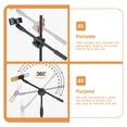 thumbnail image 6 of FRCOLOR 2Pcs Portable Microphone Arm Clips Black for Live Broadcast and Tripod Accessories, 6 of 6