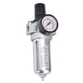thumbnail image 1 of Air Filter Pressure Regulator, Oil Water Separator with Transparent Container Cup, Aluminum Alloy Material, Easy to Observe, Independently Adjust Pressure Strength,  for, 1 of 7