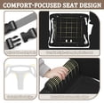 thumbnail image 4 of G TALECO GEAR 2 in 1 Baby Jumpers and Bouncers, Swing Sets for Backyard, Foldable Toddler Swing with Soft Cushion, Blcak, 4 of 9