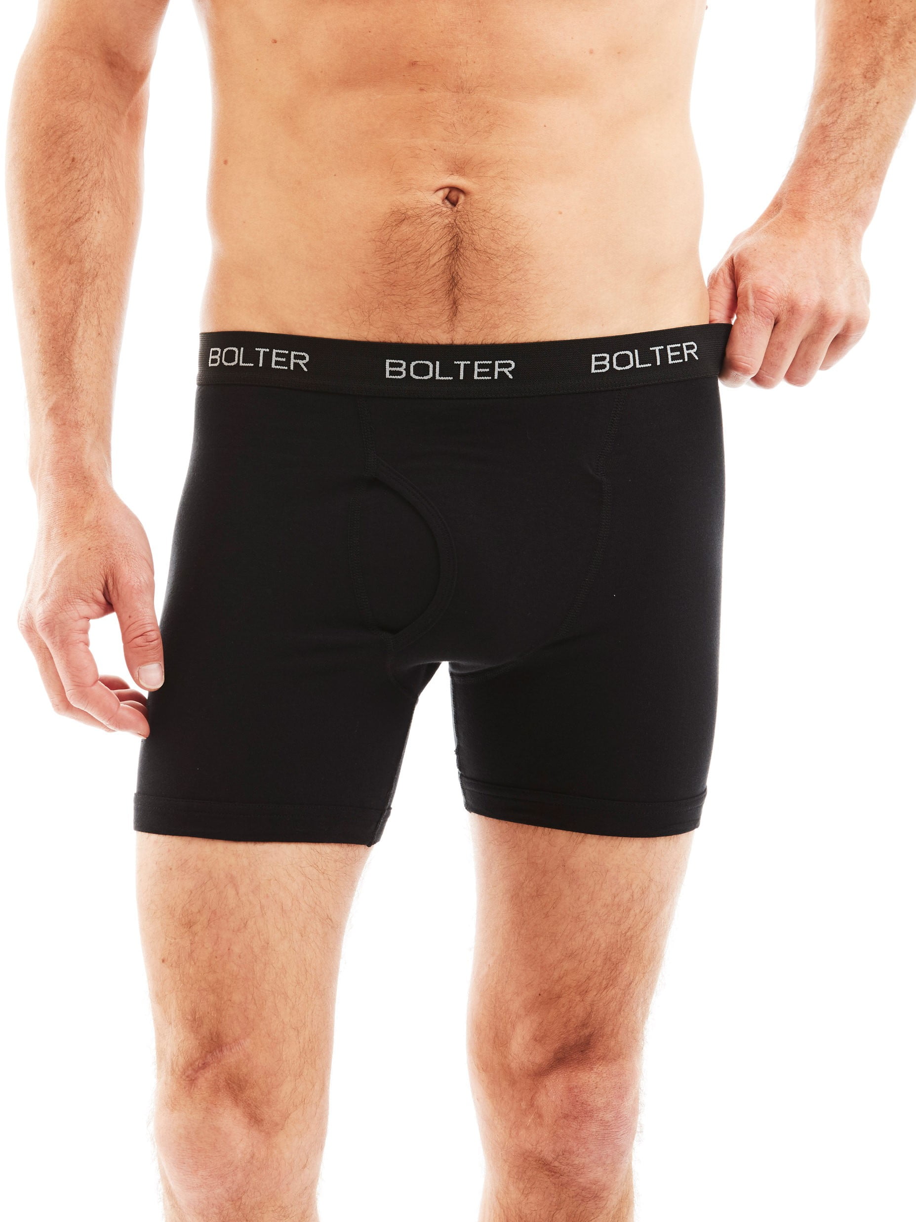 Cotton Spandex Boxer Briefs