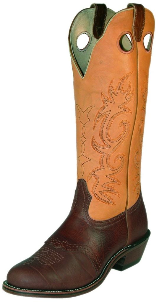Boulet Western Boots Mens Cowboy Buckaroo Cognac Butterscotch 2042