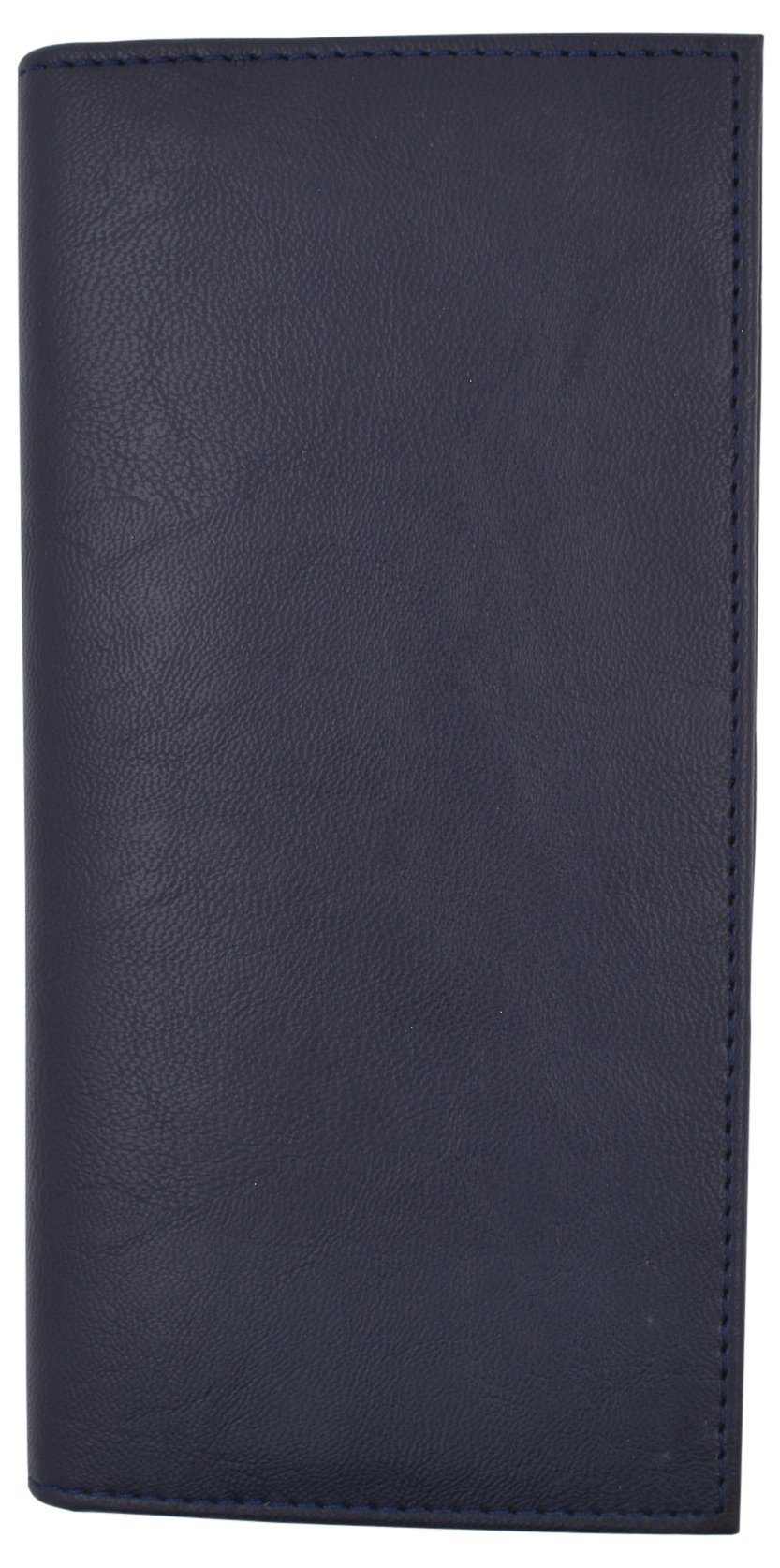 Basic PU Leather Blue Checkbook Covers